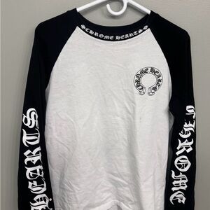 Chrome Hearts Black and White Long Sleeve Shirt